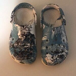 White Crocs that I hydro-dipped